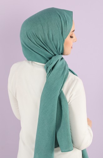 Poly Plain Cotton Shawl 1422-12 Sea Green 1422-12