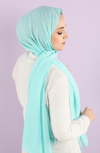 Poly Plain Cotton Shawl 1422-24 Water Green 1422-24