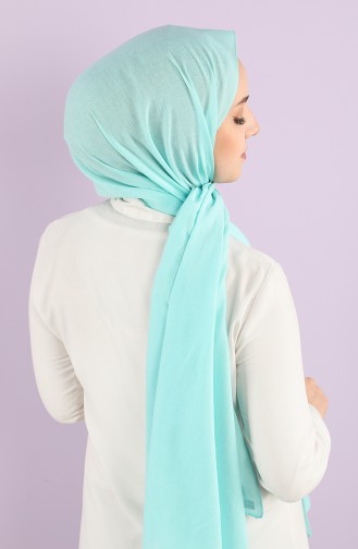 Poly Plain Cotton Shawl 1422-24 Water Green 1422-24