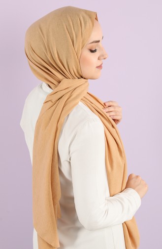 Poly Plain Cotton Shawl 1422-26 Gold Color 1422-26