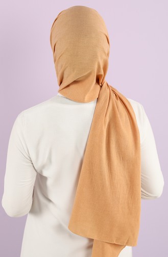 Poly Plain Cotton Shawl 1422-27 Camel 1422-27