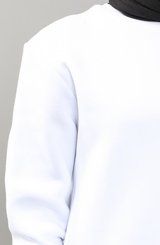 Sweatshirt Blanc 29663-03