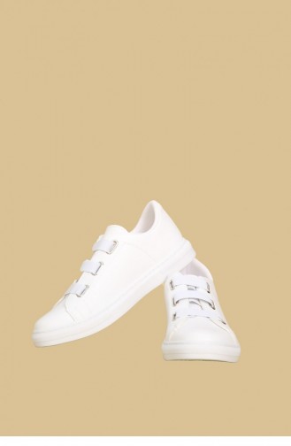 White Sport Shoes 01