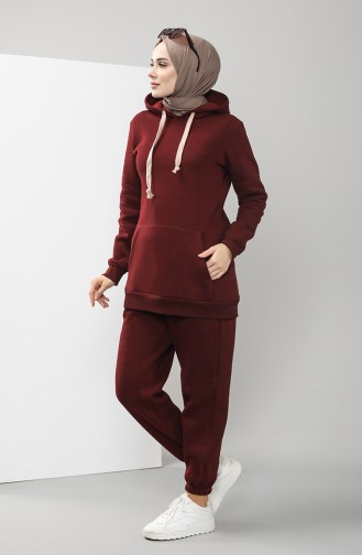 Claret Red Tracksuit 0250-02