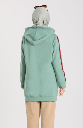 Hooded Sweatshirt 0220-01 Water Green 0220-01