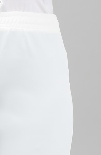 Elastic waist Trousers 4221pnt-01 White 4221PNT-01