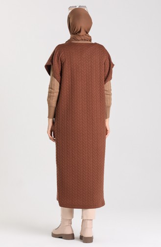 Knitwear Long Sweater 1493-02 Brown 1493-02