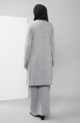 Knitwear Tunic Trousers Double Suit 2423-01 Gray 2423-01