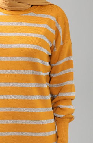 Knitwear Striped Tunic 9221-03 Mustard 9221-03