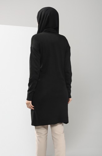 Triko Cepli Tunik 9223-01 Siyah