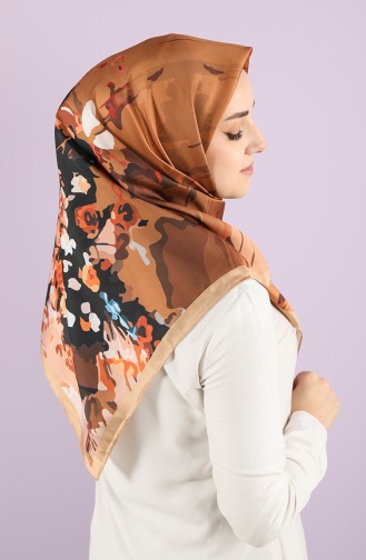 Patterned Scarf 15233-05 Camel Brown 15233-05