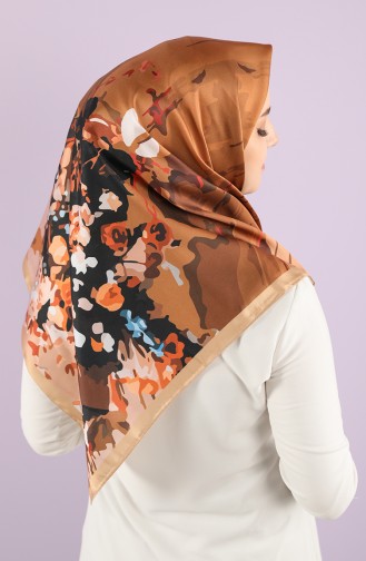 Patterned Scarf 15233-05 Camel Brown 15233-05