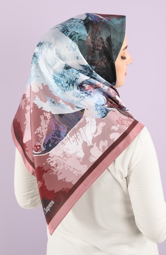 Patterned Scarf 15234-11 Dry Rose Powder 15234-11