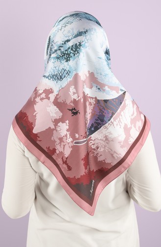 Patterned Scarf 15234-11 Dry Rose Powder 15234-11
