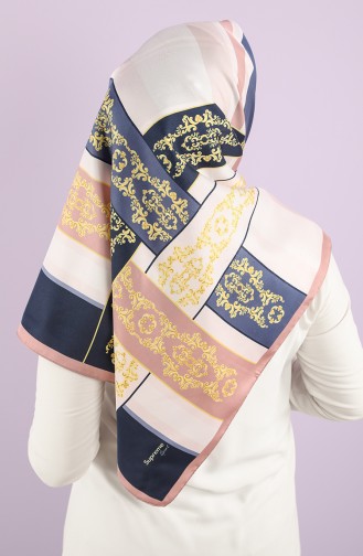 Foil Patterned Scarf 15237-07 Powder 15237-07