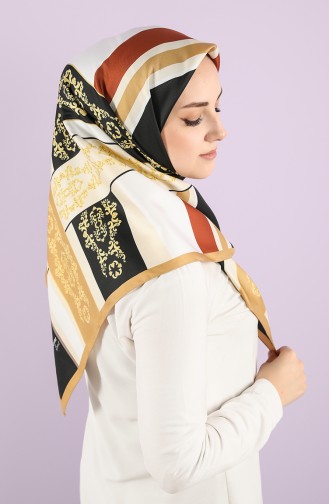 Foil Patterned Scarf 15237-12 Gold 15237-12