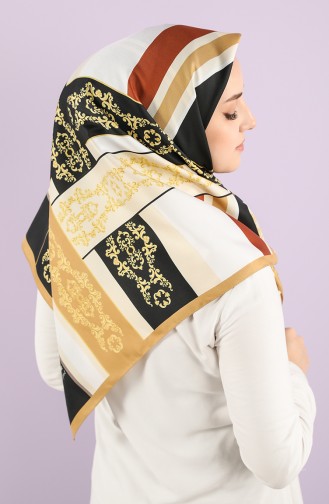 Foil Patterned Scarf 15237-12 Gold 15237-12