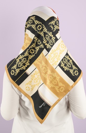 Foil Patterned Scarf 15237-12 Gold 15237-12