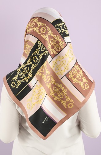 Foil Patterned Scarf 15237-13 Dried Rose 15237-13