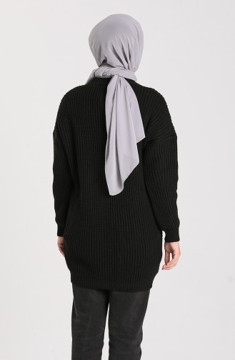 Buttoned Sweater 4218-04 Black 4218-04