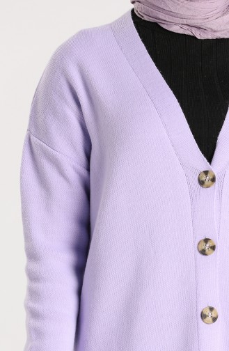 Knitwear Buttoned Sweater 4264-01 Lilac 4264-01