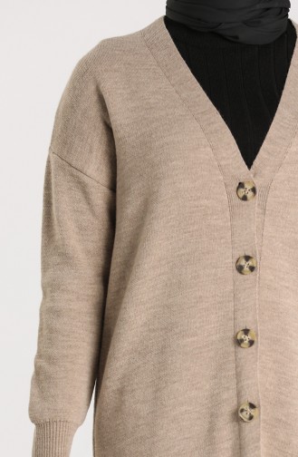 Knitwear Buttoned Sweater 4264-04 Mink 4264-04