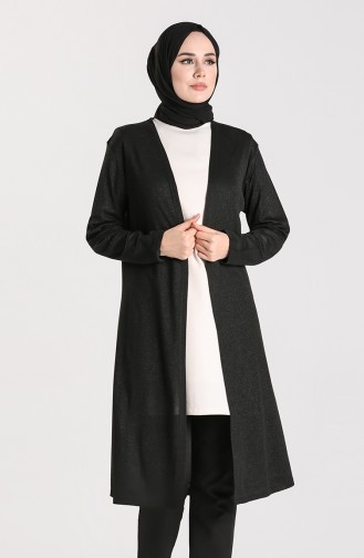 Schwarz Strickjacke 8172-01