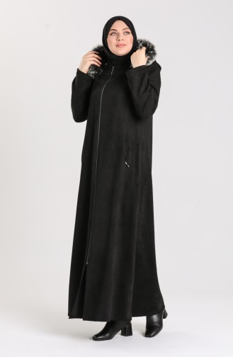معطف طويل أسود 1574-01