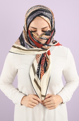 Art Scarf Mask Combination -art-esp-16 Cream Tile 16