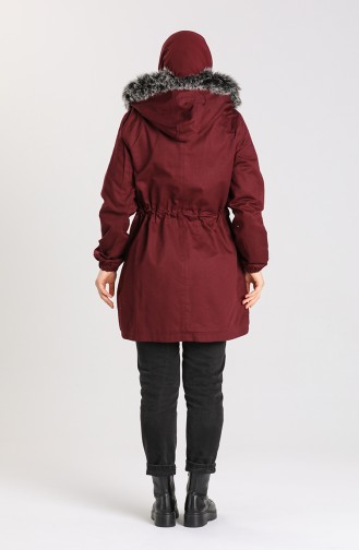 Claret Red Winter Coat 0510-02