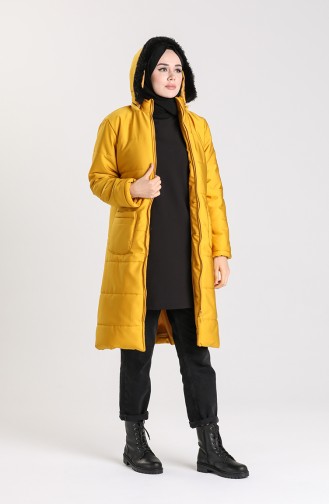 Manteau Moutarde 1052D-02