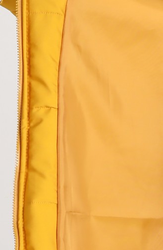 Zipper quilted Vest 1052D-02 Mustard 1052D-02