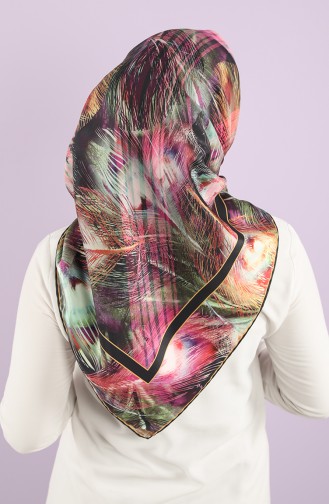 Art Scarf Mask Combination -art-esp-17 Black Fuchsia 17