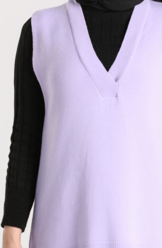 Knitwear V-neck Sweater 4261-02 Lilac 4261-02