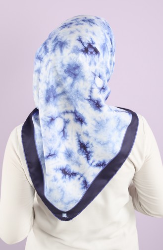 Art Scarf Mask Combination -art-esp-03 Navy Blue Saxe Blue 03