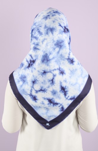 Art Scarf Mask Combination -art-esp-03 Navy Blue Saxe Blue 03