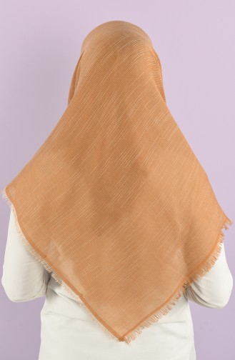 Plain Flamed Cotton Scarf 15230-03 Milk Coffee 15230-03