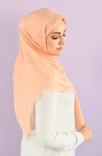 Plain Flamed Cotton Scarf 15230-07 Salmon 15230-07