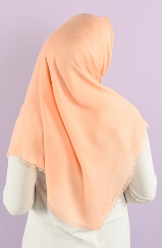 Plain Flamed Cotton Scarf 15230-07 Salmon 15230-07