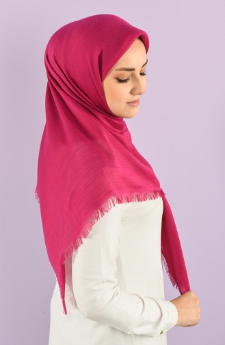 Plain Flamed Cotton Scarf 15230-09 Damson 15230-09