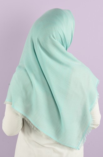 Plain Flamed Cotton Scarf 15230-10 Sea Green 15230-10