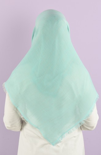 Plain Flamed Cotton Scarf 15230-10 Sea Green 15230-10