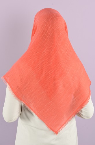 Plain Flamed Cotton Scarf 15230-13 Pomegranate Flower 15230-13