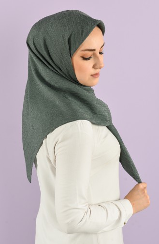 Karaca Plain Silvery Viscose Scarf 90747-02 Petrol 90747-02