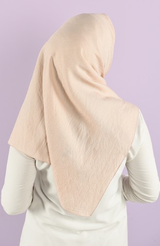 Karaca Plain Silvery Viscose Scarf 90747-13 Light Beige 90747-13