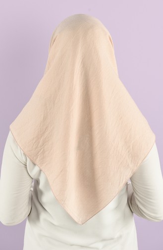 Karaca Plain Silvery Viscose Scarf 90747-13 Light Beige 90747-13