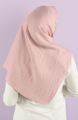 Karaca Plain Silvery Viscose Scarf 90747-15 Light Rose Dry 90747-15