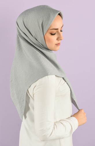 Karaca Plain Silvery Viscose Scarf 90747-22 Light Gray 90747-22