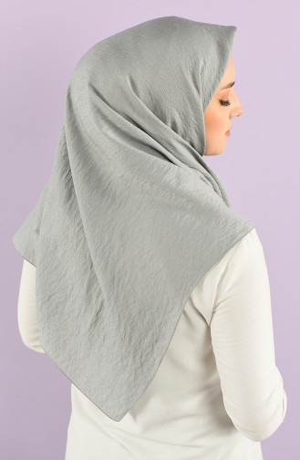 Karaca Plain Silvery Viscose Scarf 90747-22 Light Gray 90747-22