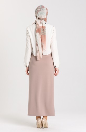 Plain Pencil Skirt 2286-07 Mink 2286-07